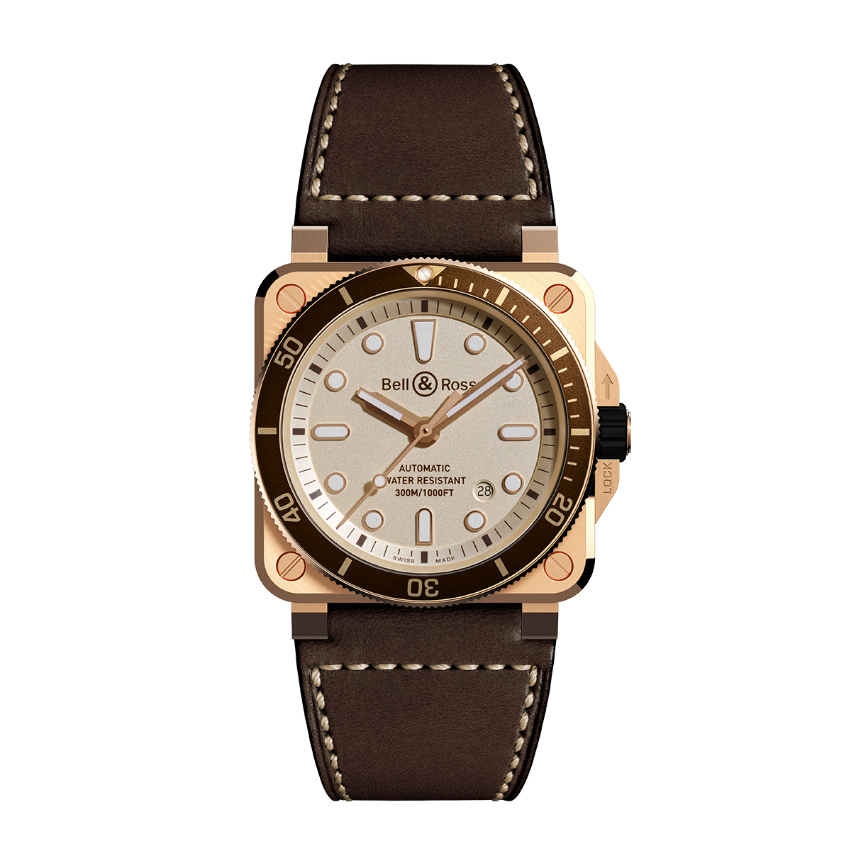 Bell & Ross BR0392-D-WH-BR/SCA